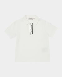 Boy's Logo-Print Polo Shirt, Size 4-6