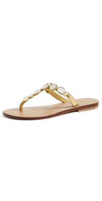 Mystique Embellished Sandals Gold/MOP 8