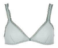 Momoni - Soutien gorge triangle rayé - Taille L - Vert