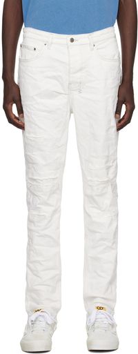 Ksubi White Wolfgang Ivory Repair Jeans