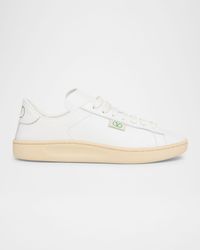 Royco Leather VLogo Low-Top Sneakers