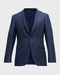 Men's Textured Wool-Blend Blazer