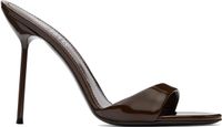Paris Texas Mules Lidia brunes