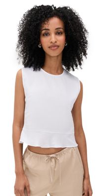 Leset Yoko Peplum Top White XL