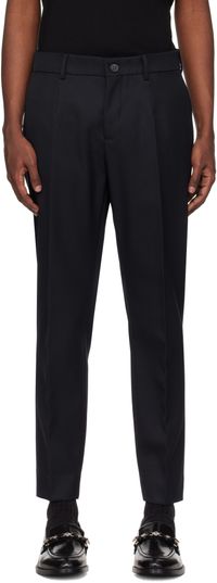Golden Goose Pantalon bleu marine en laine