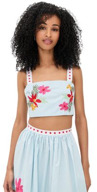 Fanm Mon Prag Top Light Blue M