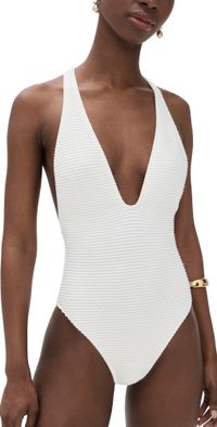 Ulla Johnson Kaia High Cut Maillot Shell M