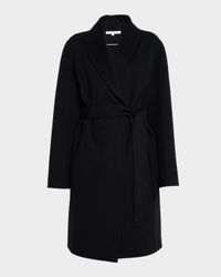 Double-Face Belted Wrap Coat