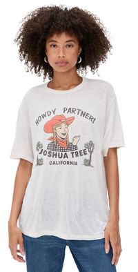 RE/DONE Joshua Tree Boyfriend Tee Vintage White M