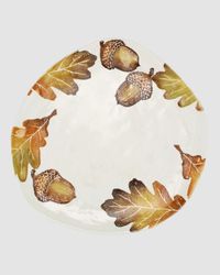 Autunno Acorns & White Oak Leaves Oblong Platter