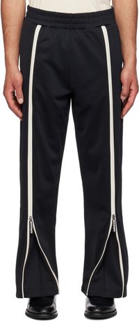 Palm Angels Black Zip Track Pants