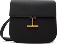TOM FORD Black Grain Leather Tara Medium Crossbody Bag