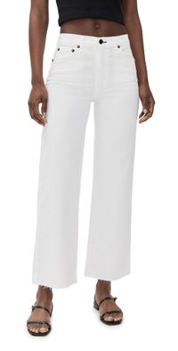 ASKK NY Crop Wide Leg Twill Pants Ivory 32