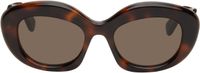 LOEWE Brown & Black Curvy Sunglasses