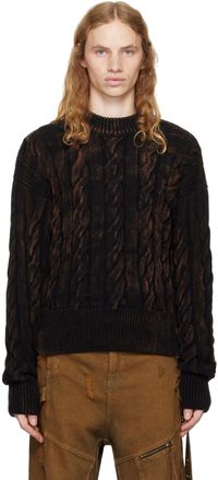 EGONlab Black Oversized Sweater