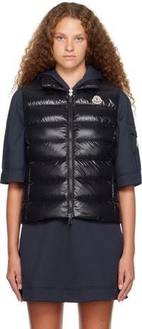 Moncler Black Ghany Down Vest