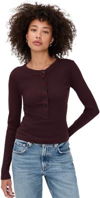Citizens of Humanity Varra Henley Mahogany L