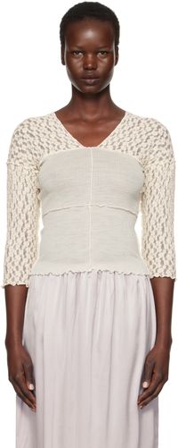 Baserange Off-White Nehru Long Sleeve T-shirt