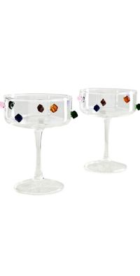 FAZEEK Jewel Coupes Set of 2 Multi One Size