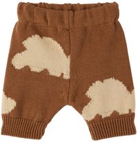 Daily Brat Bébé | Pantalon de détente brun à images
