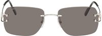 Cartier Silver Classic Décor C Sunglasses