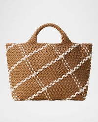 St. Barths Medium Striped Woven Tote Bag