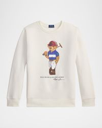 Boy's Polo Bear Fleece Sweatshirt, Size S-XL