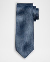 Men's Micro-Box Silk Jacquard Tie