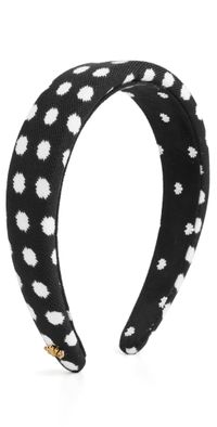 Lele Sadoughi Alice Polka Dot Headband Jet One Size