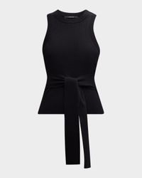 Molly Sleeveless Racerback Tie-Front Top