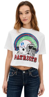 Junk Food Patriots Thrill MN Crop Tee Vintage White XS
