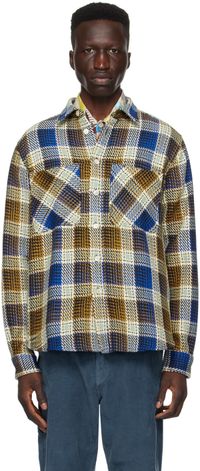 PS by Paul Smith Blue & Brown Check Shirt