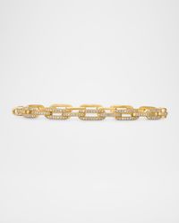 4mm Stax Chain Link Bracelet in 18K White Gold