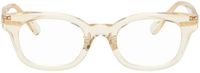 YUICHI TOYAMA. Beige LCY Glasses