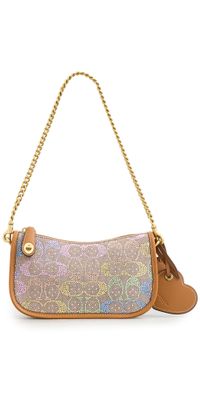 Coach Crystal Jacquard Swinger Bag 20 with Chain B4/Rainbow Multi One Size