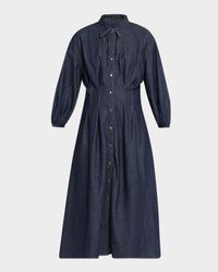 Mason Dress in Denim Shirting