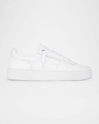 Men's Initial Leather Low-Top Sneakers