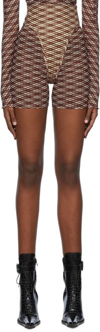 KNWLS Brown Scythe Shorts