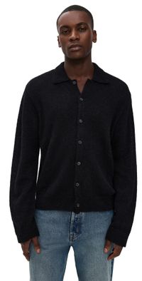 Our Legacy Evening Polo Black Fuzzy Alpaca 54