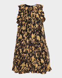 Signe Cascading Ruffle Mini Dress