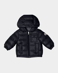 Boy's Mesles Hooded Down Jacket, Size 6M-3