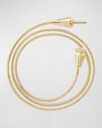 Jack de Boucheron 18K Yellow Gold Triple-Wrap Diamond Bracelet