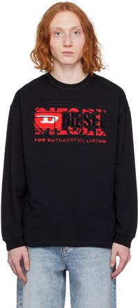 Diesel Black S-Baxt-N1 Sweatshirt