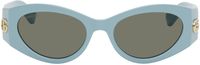 Gucci Lunettes de soleil œil-de-chat bleues