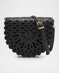 McCall Laser Cutout Leather Crossbody Bag
