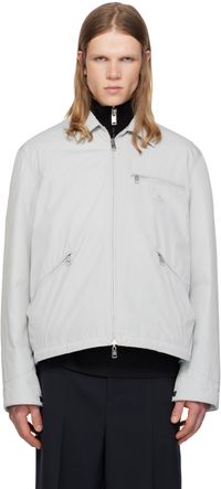 Moncler Gray Cidone Reversible Down Overshirt