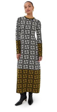 La DoubleJ Knit Swing Dress Ecru M