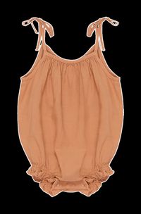 The New Society - Barboteuse en coton - Taille 24M - Orange