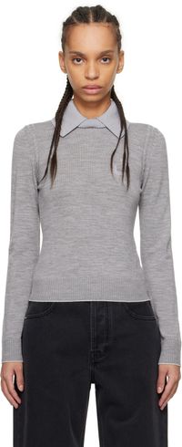 JACQUEMUS Gray 'The Tricot knit' Polo