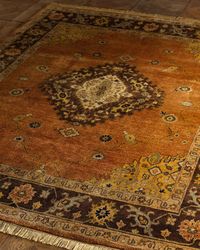 Medallion Hand-Knotted Rug 4' x 6'